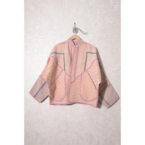 Chaqueta Kantha de Algodón Indio Vintage, Abrigo Boho Hecho a Mano para Mujer, Ropa de Invierno, Prenda Exterior con Parches - Product Image 1