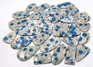 Jaspe K2 Natural Cabujón, Gema Suelta Pulida Ovalada y de Formas Mixtas para Joyería, Jaspe con Manchas Azules, Precio de Fábrica, Jaspe K2 - Product Image 5