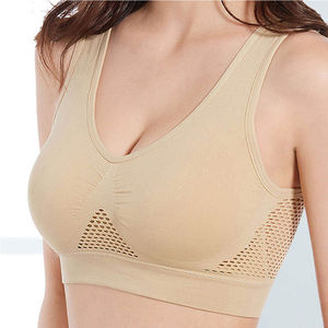 Soutien-gorge de sport pour femme, personnalisé, de haute qualité, sans couture, à maintien élevé, respirant, pour le yoga et la gym - Product Image 1