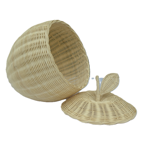 Decorative <b>box</b> in the shape of a <b>white</b> cloud apple by Hien Luong Company - Product Image 5