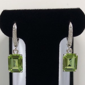Marquise Cut Peridot <b>Earrings</b> Gold IGI Certified Trending August Birthstone Jewelry Gift for Women Valentine Party Elegant - Product Image 1