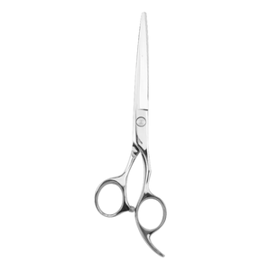 Ciseaux à cheveux professionnels en acier inoxydable, lame tranchante, pour droitiers, manche long, outil de coiffure - Product Image 1