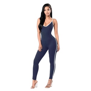 Combinaison de fitness pour femmes 2023, qualité supérieure, combinaison longue, spandex, extensible dans quatre sens, coupe ajustée, vintage, été - Product Image 1