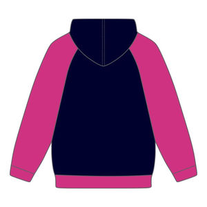 Delta Psi Rho Sorority Raglan Sleeve Pullover Hoodie Navy 80 Cotton 20 <b>Polyester</b> <b>Filling</b> the Voids Greek Life Casual Wear Hoody - Product Image 3