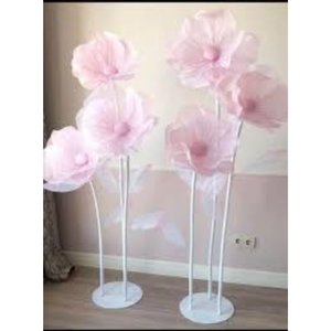 Con organza artificial gigante y flores de papel - Product Image 4