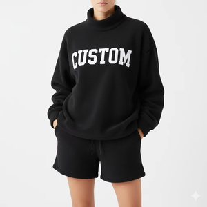 Trendy women tracksuit <b>set</b> stretchable polyester blend sporty look comfortable activewear breathable fabric flexible movement - Product Image 1