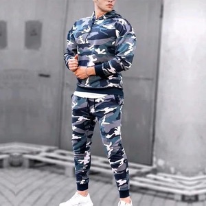 Conjunto Deportivo de Dos Piezas para Hombre, Camuflaje, Sudadera con Capucha, Pantalones Cargo, Personalizado, Venta al Por Mayor - Product Image 3