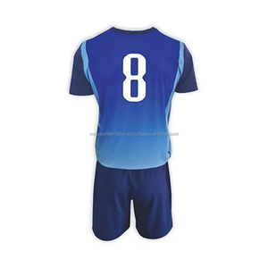 Ensemble de tenue de volley-ball personnalisé à manches courtes et short pour hommes et femmes avec votre nom, votre numéro, le logo de votre équipe, 100% polyester - Product Image 2