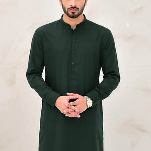 Nouvelle Tendance Mode 2026 – Ensemble Shalwar Kameez Respirant – Vente en Gros Usine – Shalwar Kameez et Bandhgala Décontractés pour Hommes Musulmans Pakistanais - Product Image 4