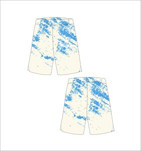 Pantalones Cortos de Playa para Hombre, Talla Grande, Estilo Tie Dye, Cintura Media, Elásticos, Casuales, con Estampado - Product Image 1