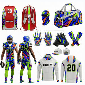 ชุดกีฬาอเมริกันฟุตบอลแบบเบา ชุดคอมโบ กางเกงขาสั้น รุ่นใหม่มาแรง คุณภาพพรีเมียม ระบายอากาศได้ดี แห้งเร็ว ป้องกันแบคทีเรีย - Product Image 1