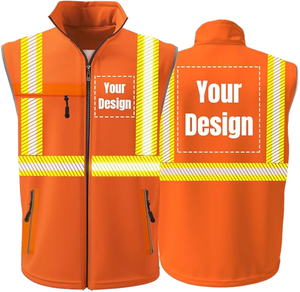 Best Manufacturing Custom Made Breathable <b>Material</b> Men Work wear Safety Vest Factory Price Slim Fit Men Work wear Safety Vest - Product Image 1