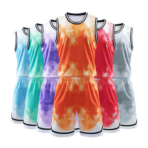 Ensemble de maillots de basket-ball sublimés sans manches Rouge Bleu Blanc Noir 23 Maille respirante Garçons Enfants Toutes saisons - Product Image 5