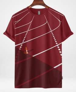 Camiseta de Hombre al por Mayor, OEM, con Logotipo Personalizado, 100% Algodón, 180 GSM, Hombros Caídos, Corte Regular, Estampado Gráfico Completo, Transpirable - Product Image 1