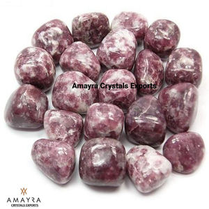 Piedra de Ágata Pulida Lepidolita, Piedras Preciosas Naturales al por Mayor, Cristales de Ágata de Amayra Crystals Exports India - Product Image 4