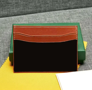 Portefeuille Mini de Luxe en PU de Designer, Porte-clés de Haute Qualité, Porte-cartes de Crédit Anti-RFID, Étui à Cartes de Visite Tendance Sans Fermeture pour Homme - Product Image 3