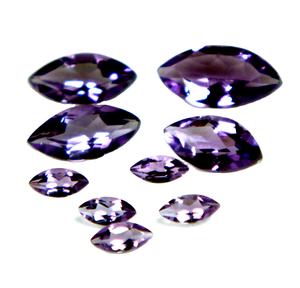 คุณภาพดีเยี่ยมธรรมชาติขนาดที่กําหนดเองอเมทิสต์สีม่วงเรียบยาว Marquise เกลียวเพชรพลอยตัดอัญมณีหลวมสําหรับทําเครื่องประดับอินเทรนด์ - Product Image 1