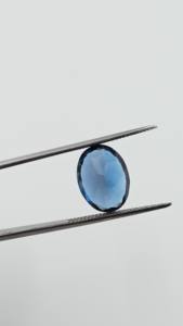 พลอยโทแพซลอนดอนบลูธรรมชาติคุณภาพสูง ขัดเงา รูปทรงวงรีเหลี่ยมเพชรพลอย ขนาด 9x12 มม. สำหรับผู้ผลิตเครื่องประดับ ในราคาที่ดีที่สุด - Product Image 4