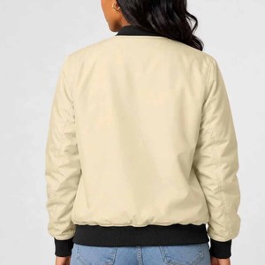 Chaqueta Bomber de Mujer con Estampado de Mariposas, Sublimación Completa, Delta |   Sigma |   Bolsillos con cremallera Theta, satén transpirable - Product Image 5