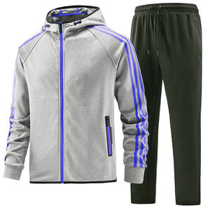 Survêtement d'hiver décontracté pour homme, personnalisé, de haute qualité, avec capuche, fermeture éclair intégrale, 100% coton, design 2 en 1, grande taille, coupe-vent - Product Image 6