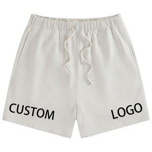 กางเกงขาสั้นจ็อกกิ้งผ้าคอตตอนออร์แกนิคคุณภาพสูงผสมสแปนเด็กซ์ เอวผูกเชือก ทรงเข้ารูป สีพื้น สำหรับผู้ชาย สไตล์ลำลอง สตรีทแวร์ ฮิปฮอป ยูนิเซ็กส์ - Product Image 1