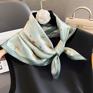 ผ้าคลุมศีรษะฮิญาบผ้าฝ้ายย่นสีพื้นแบบหรูหรา - Product Image 3
