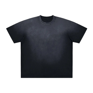 T-shirt Homme Oversize Vintage Streetwear Personnalisable 260 Grammes Coton Épais Délavé à l'Acide Styles Neige - Product Image 5