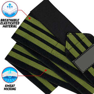 Sangle élastique professionnelle pour haltérophilie, support de protection pour coude et genou, bandes de maintien pour poignets, accessoires de gym à domicile - Product Image 4