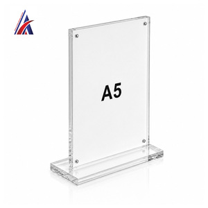 Soporte de acrílico magnético A5 para mesa, marco transparente para menú, expositor de doble cara para escritorio, el más vendido en Malasia - Product Image 6