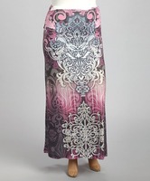 Ventes en gros de jupes maxi décontractées à fleurs d'été pour femmes, taille plus, 100% coton, robes décontractées avec décoration florale