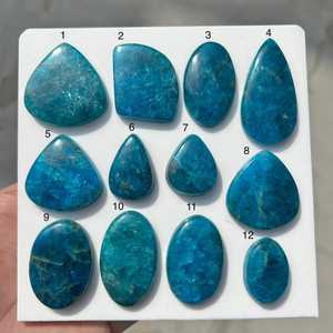 Gema de Cuarzo 100% Natural, Corte Cojín, Cabujón Azul, Pulida a Mano, con Juego de Color, para Joyería y Colgantes - Product Image 3