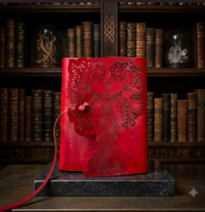 <b>Mother</b> Earth Leather Journal: Handmade Spell <b>Book</b> with Deckle Edge Paper - Product Image 1