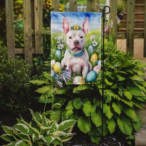 Pit Bull Terrier Easter Egg Hunt Garden Flag Multicolor Mailbox Decorative <b>Yard</b> Banner for Patio Artwork Flower <b>Yard</b> <b>Lawn</b> <b>Sign</b> - Product Image 2