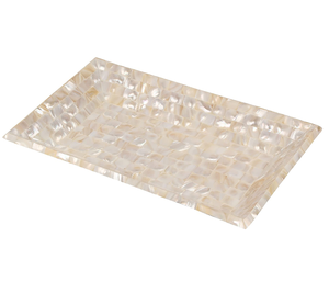 Plateau de service en nacre pour cadeaux, plateau MOP multifonctionnel pour mariage, personnalisable, prix le plus bas - Product Image 5