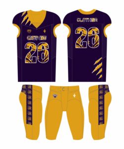 Nuevos Uniformes Personalizados con Serigrafía del Nombre del Equipo para Adultos a Bajo Precio, Nuevos Uniformes Personalizados de Fútbol Americano - Product Image 1