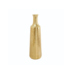 Vase à fleurs en fer forgé artisanal avec texture décorative en relief et esthétique intérieure moderne - Product Image 6
