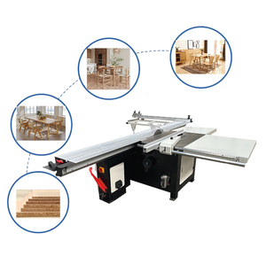 BH Alta precisión <span class=keywords><strong>5</strong></span>.5kW 220-380V Sierra de panel de mesa deslizante <span class=keywords><strong>0</strong></span>-45 Bisel <span class=keywords><strong>0</strong></span>-45mm Capacidad de corte Máquina de carpintería ecológica - Product Image 4