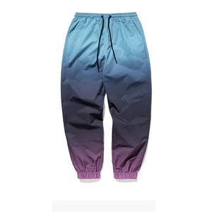 Men’s Gradient Jogger Pants Casual 100% Cotton Lightweight <b>Drawstring</b> Elastic Ankle Cuff Streetwear <b>Trousers</b> Eco Friendly - Product Image 6