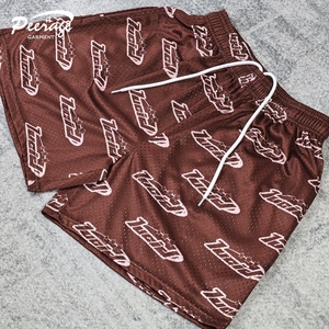 Manufacturer Custom Men's Gym Basketball Sport <strong>Shorts</strong> Sublimation <strong>Double</strong> Single <strong>Layer</strong> Polyester 5 Inch <strong>Mesh</strong> <strong>Shorts</strong> for Men Kids - Product Image 3
