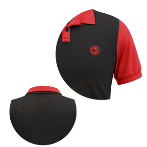 Chemises polo unisexes en polyester/coton 240 GSM respirantes, manches courtes, couleur unie, personnalisables pour hommes, logo personnalisé. - Product Image 4