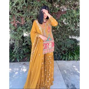 Ensemble haut et bas de soirée pour femme avec Dupatta - Product Image 3