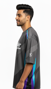 Camiseta de Hombre, Corte Regular, Sublimada, Poliéster/Algodón, Transpirable, de Secado Rápido, Estilo Casual, Urbana, Moderna, para Uso Diario - Product Image 3