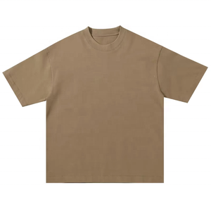 เสื้อยืดคอกลมแขนสั้นผู้ชาย ผ้าฝ้าย 100% สีพื้นเรียบ ทรงปกติ ผ้าเจอร์ซีย์ถัก - Product Image 4
