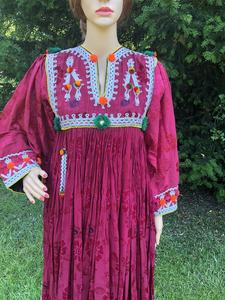 Afghani Kuchi Robes Tribal ethnique robe kuchi vintage, Afghan/Pakistan Kuchi fête traditionnelle robe multicolore - Product Image 6