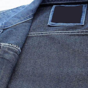 <b>Denim</b> Jacket Hooded Vintage Washed Blue-Black Jean <b>Coat</b> with Wide Lapel 100% Cotton Breathable Quick-Dry - Product Image 6