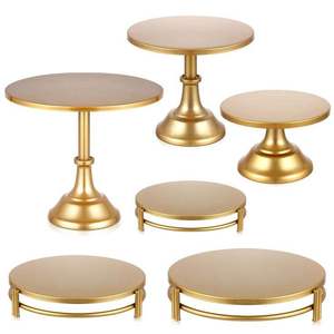 Soporte para pasteles de metal de alta calidad, superventas, con construcción resistente a la corrosión para uso en el hogar, cocina, restaurante y panadería. - Product Image 3