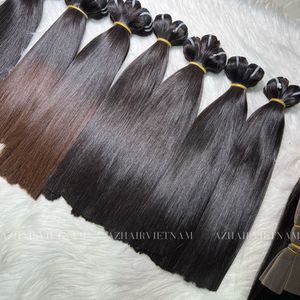 Qualité supérieure Soyeux Lisse Vietnamien Trame Os Droite Paquets de Cheveux Humains Remy Extensions de Cheveux Vendeur de Cheveux Prix Usine - Product Image 5