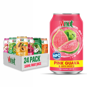 Boisson de jus de goyave 330ml sans sucre à prix d'usine OEM/ODM avec marque privée Fabricant vietnamien Autres boissons - Product Image 1