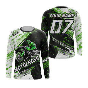 Wholesale Blank Motocross Jersey Motorcycle & Auto Racing Shirts Custom Logo Racing Team Name Motorbike Racing Suit - Product Image 6