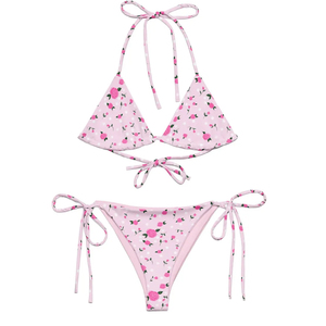 Ensemble de bikini deux pièces de marque de luxe, vêtements de plage avec imprimé sexy et perles pour adultes - Product Image 5